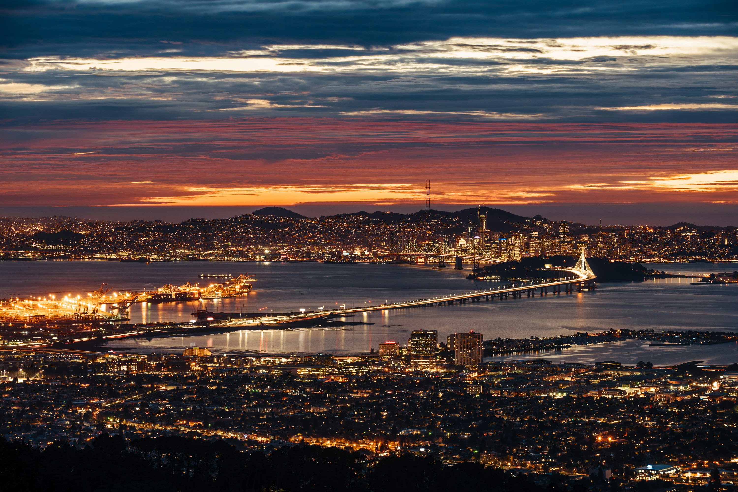 Bay Area at night