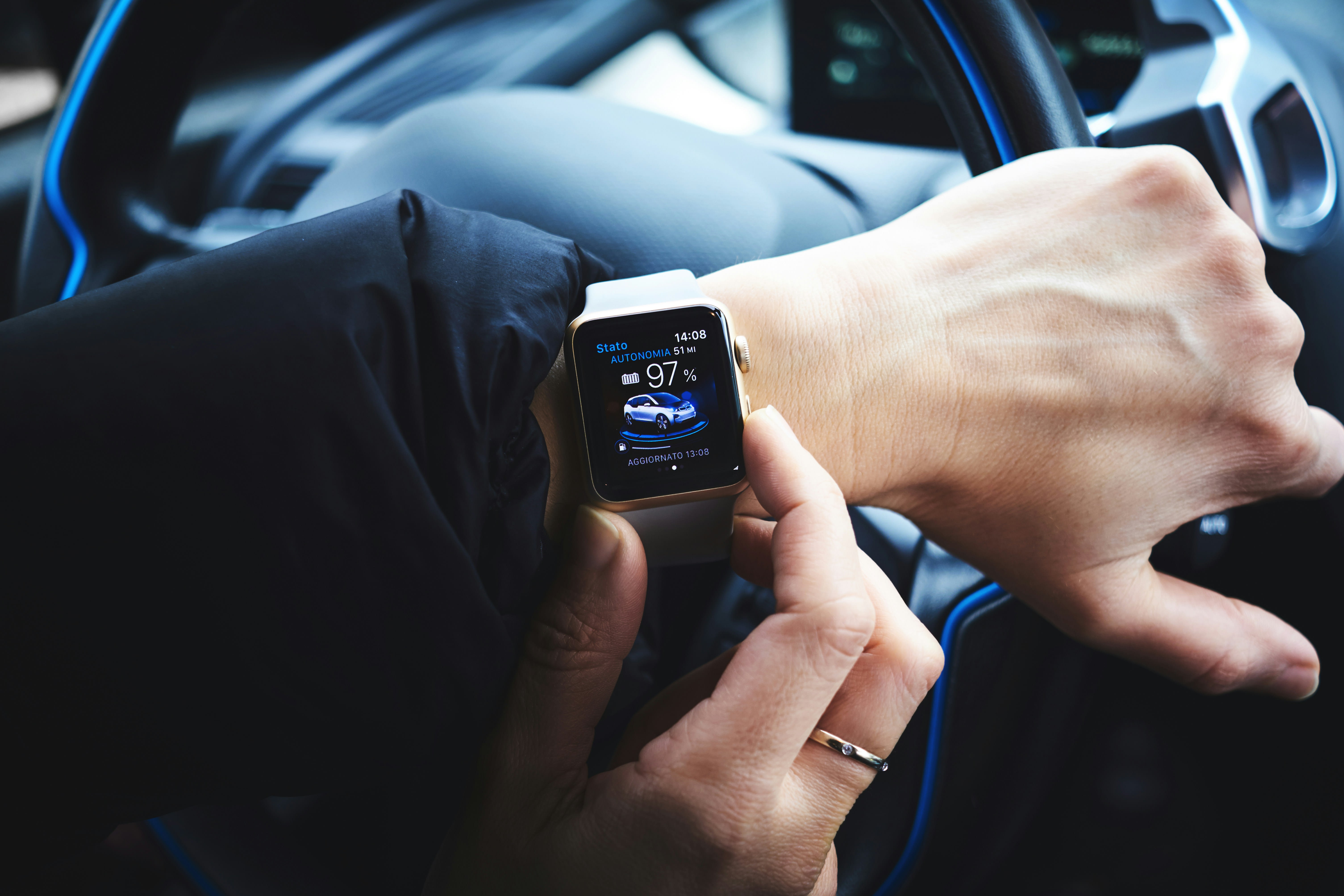 Coche en Apple Watch