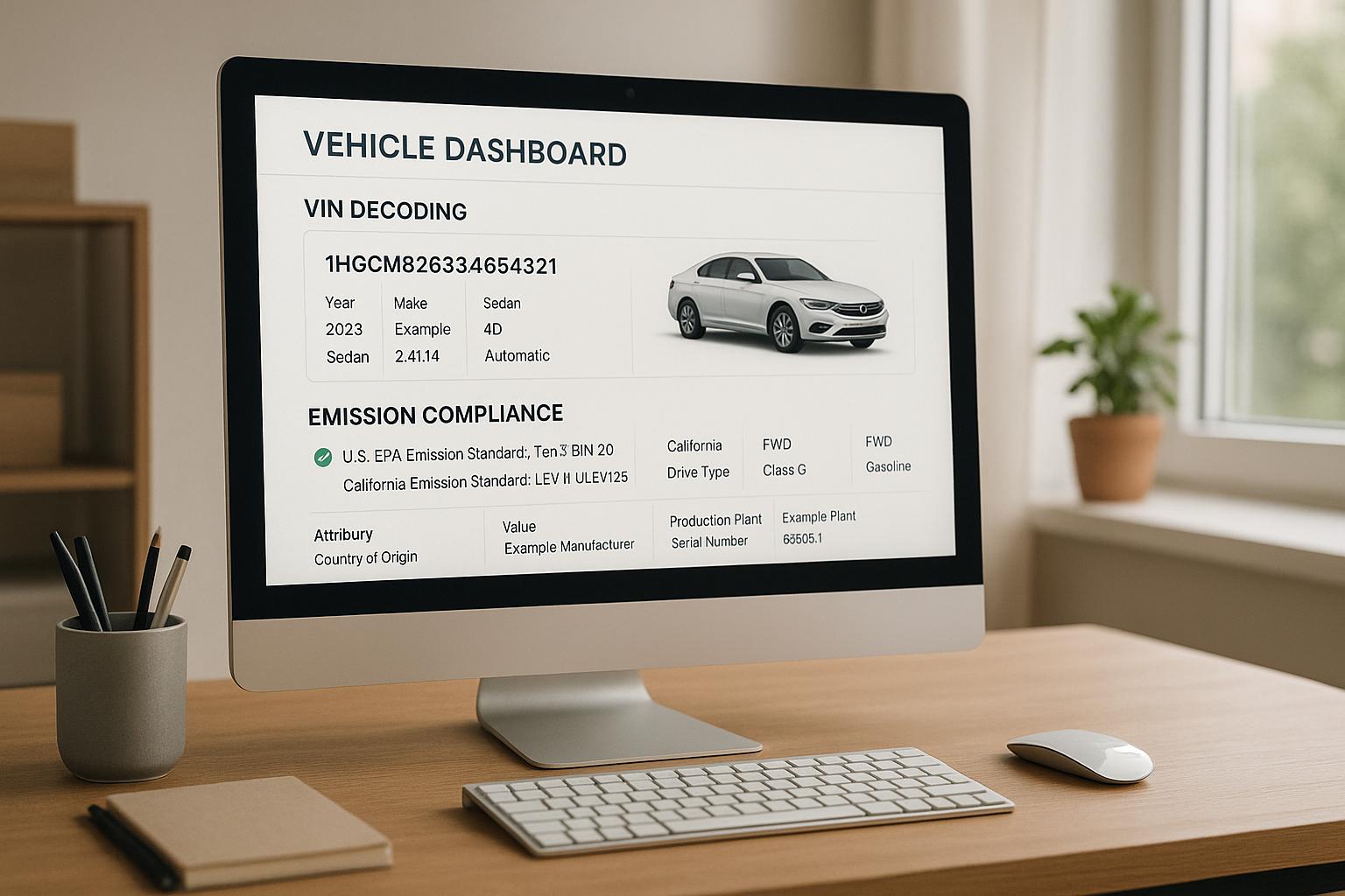 VIN Decoding for Emission Compliance Tracking