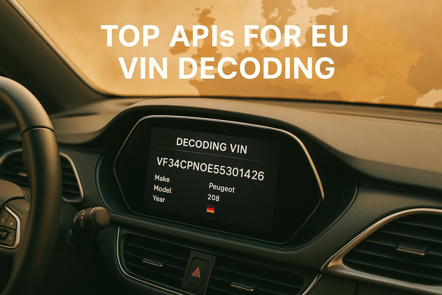 Top APIs for EU VIN Decoding