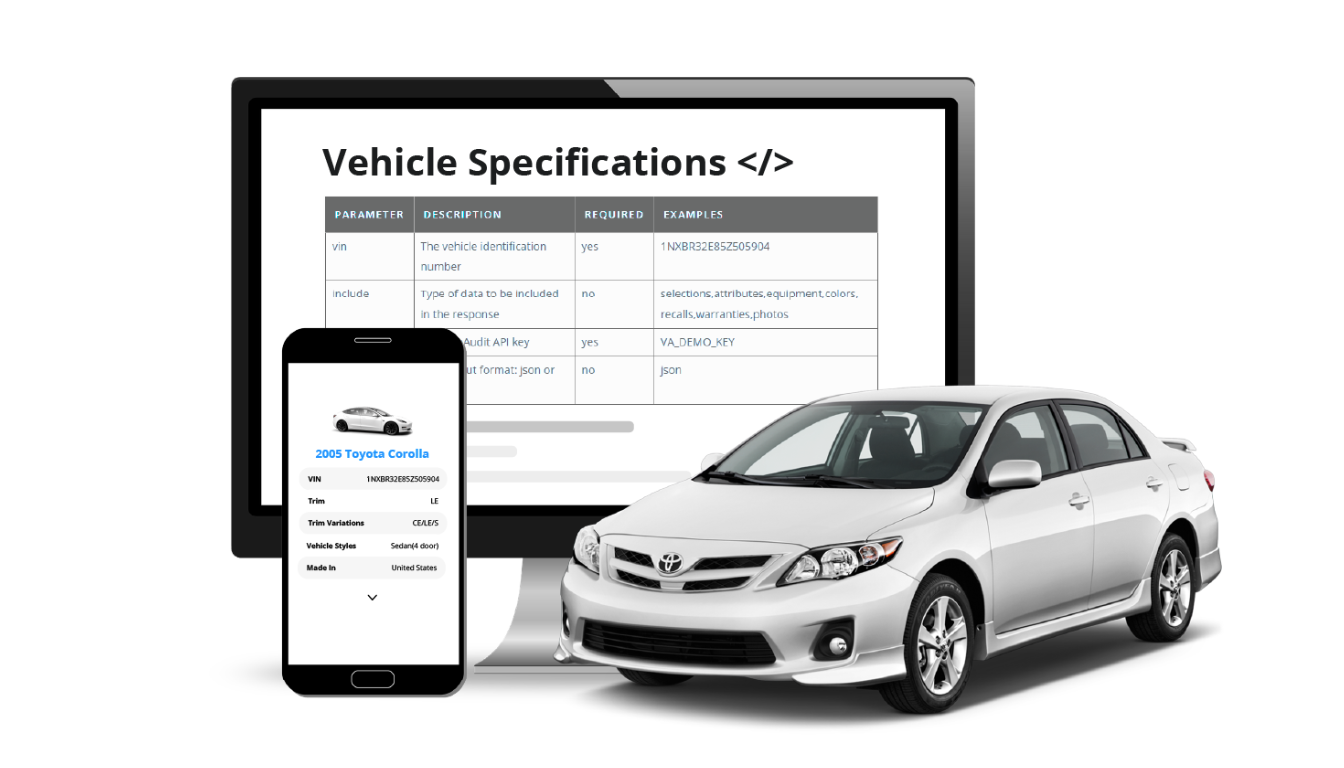 How to Use Vehicle Specs API JSON for Fast and Accurate Car Data